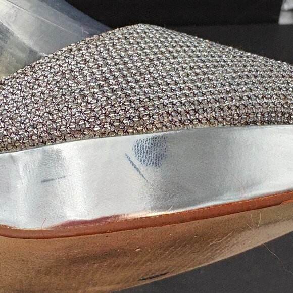 Style & Co High Heels Women’s 9M Karyn Silver Glitter Strappy Platform Stilettos - Picture 13 of 16